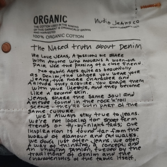 Nudie Jeans Co. Lean Dean Selvage Jeans 33X32 - Picture 6 of 8